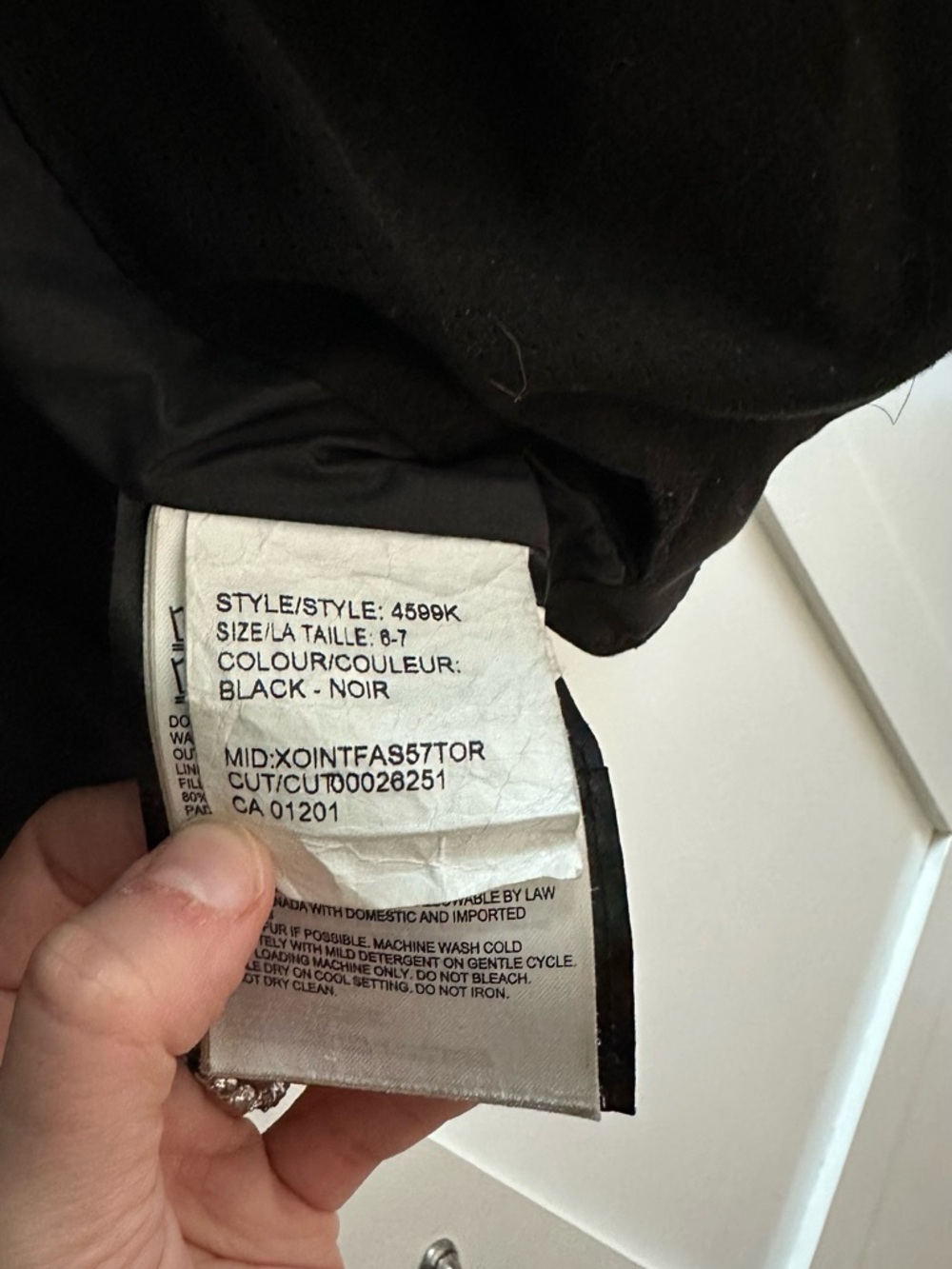 Canada Goose Kids Black Puffer Coat with Reflective Trim - Picture 7 of 14